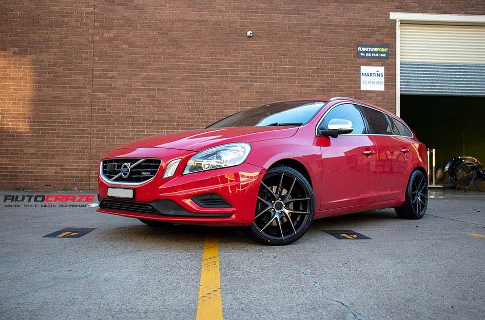 VOLVO V60 TARGA BLACK MACHINED FACE